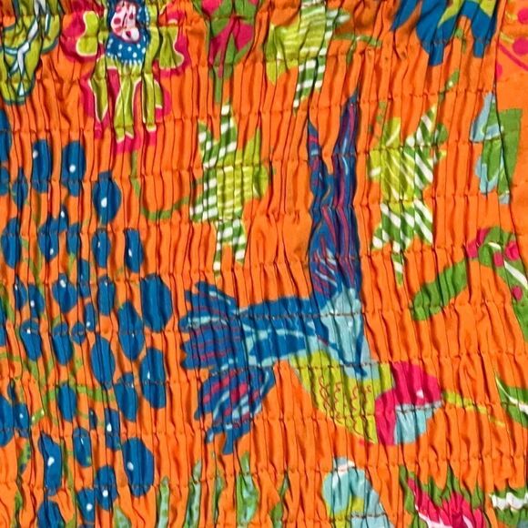 NWT GRETCHEN SCOTT Women's ONE SIZE Haight-Ashbury Orange Skirt Or Dress - Picture 10 of 13